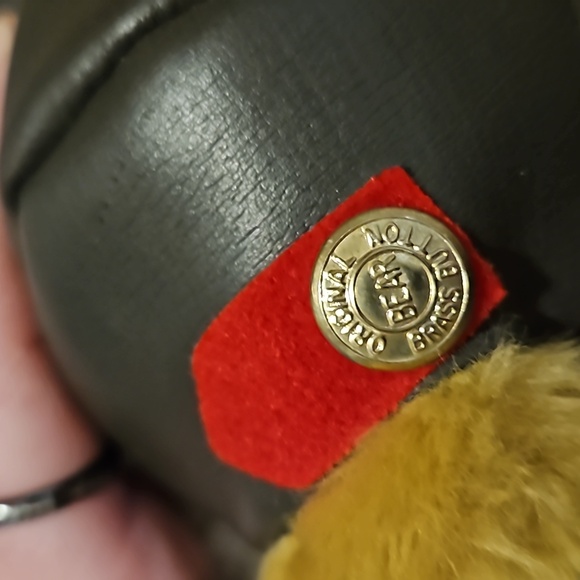 Vintage Brass Button "Pickford Bears" Aviator Bear - Picture 4 of 7